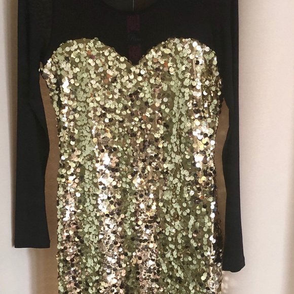 Dresses & Skirts - Size 10 Gold Sequin Dress